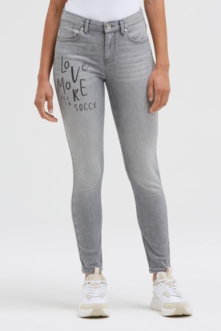 Soccx Slimfit Jeans in Grau: Vorderseite