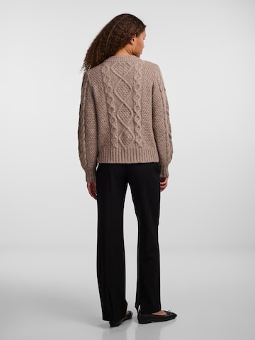 Y.A.S Knit Cardigan in Brown