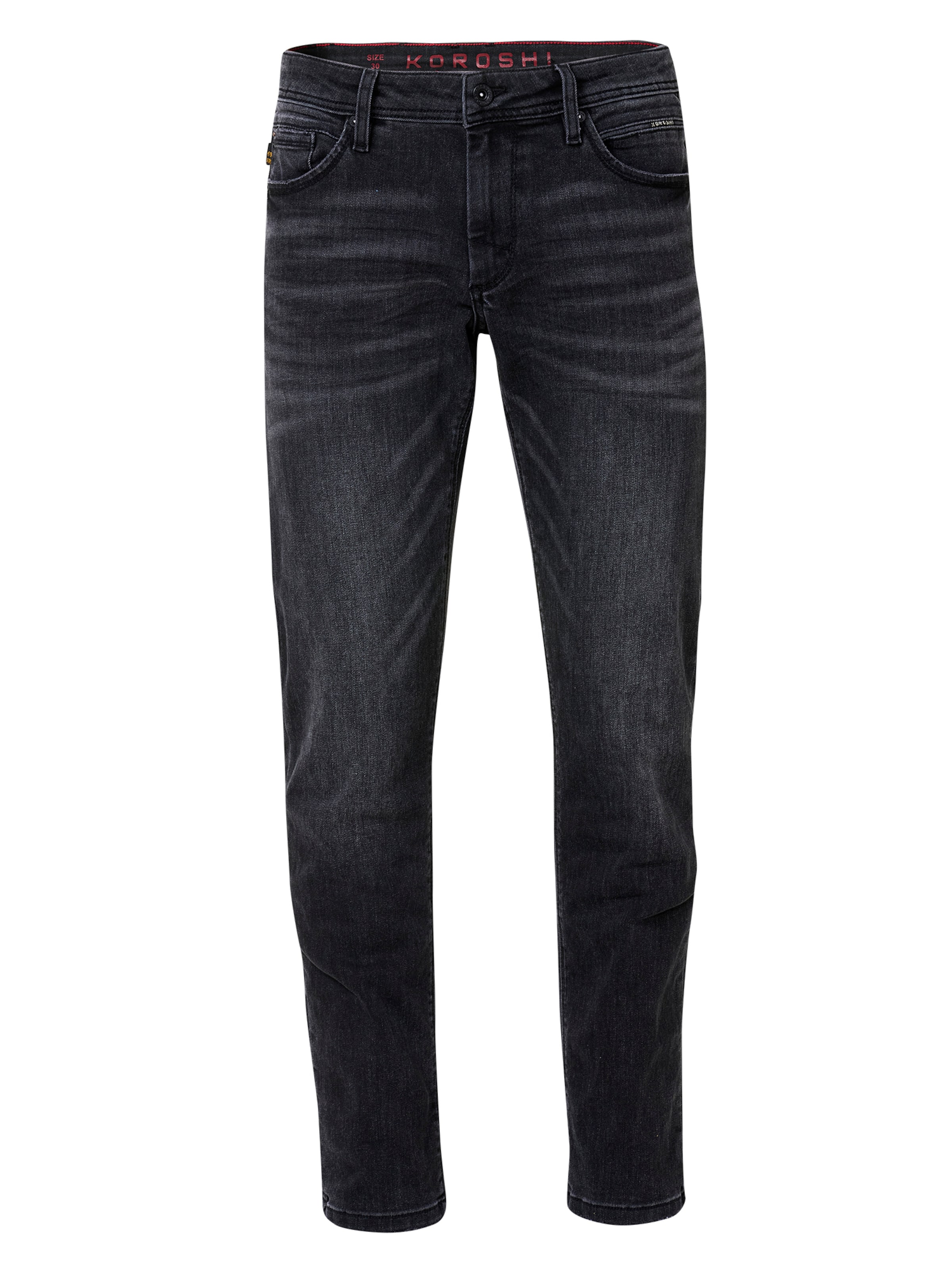 melns KOROSHI Standarta Džinsi: no priekšpuses