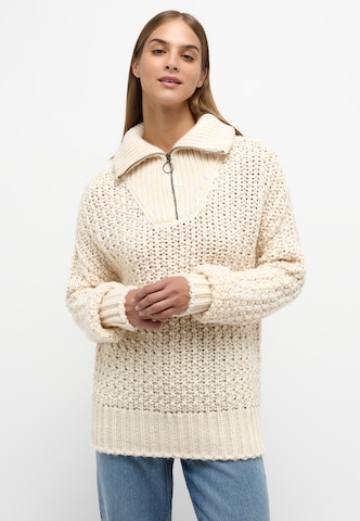 MUSTANG Pullover in Weiß: predná strana