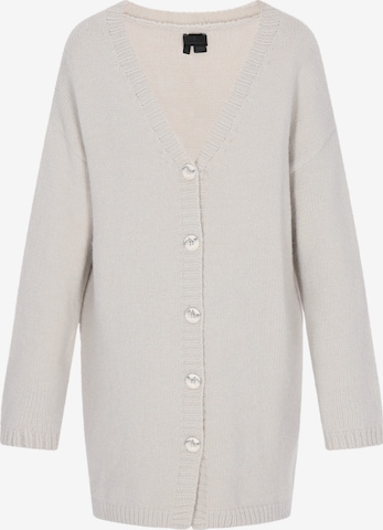 DreiMaster Klassik Knit Cardigan in Grey: front