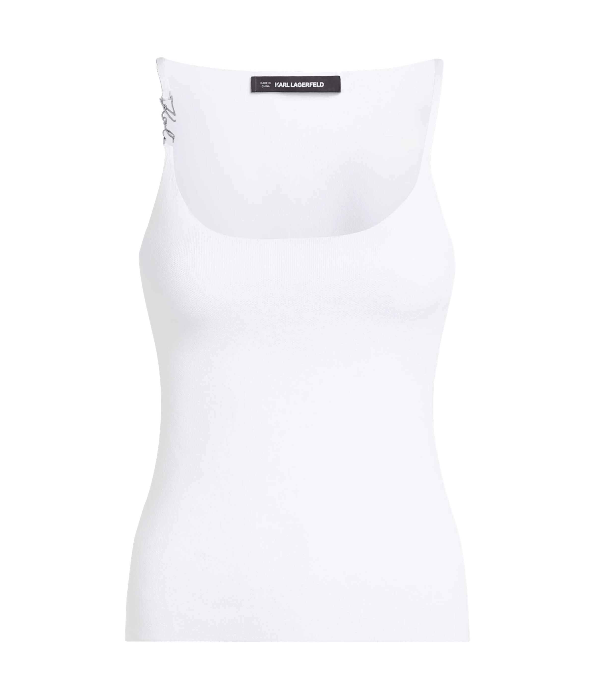 Karl Lagerfeld Top en L en blanco, Vista del producto