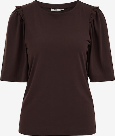 Marškinėliai iš WE Fashion, spalva – tamsiai ruda, Prekių apžvalga