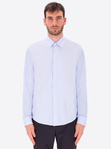 Distretto12 Slim fit Overhemd 'Tevo' in Blauw: voorkant