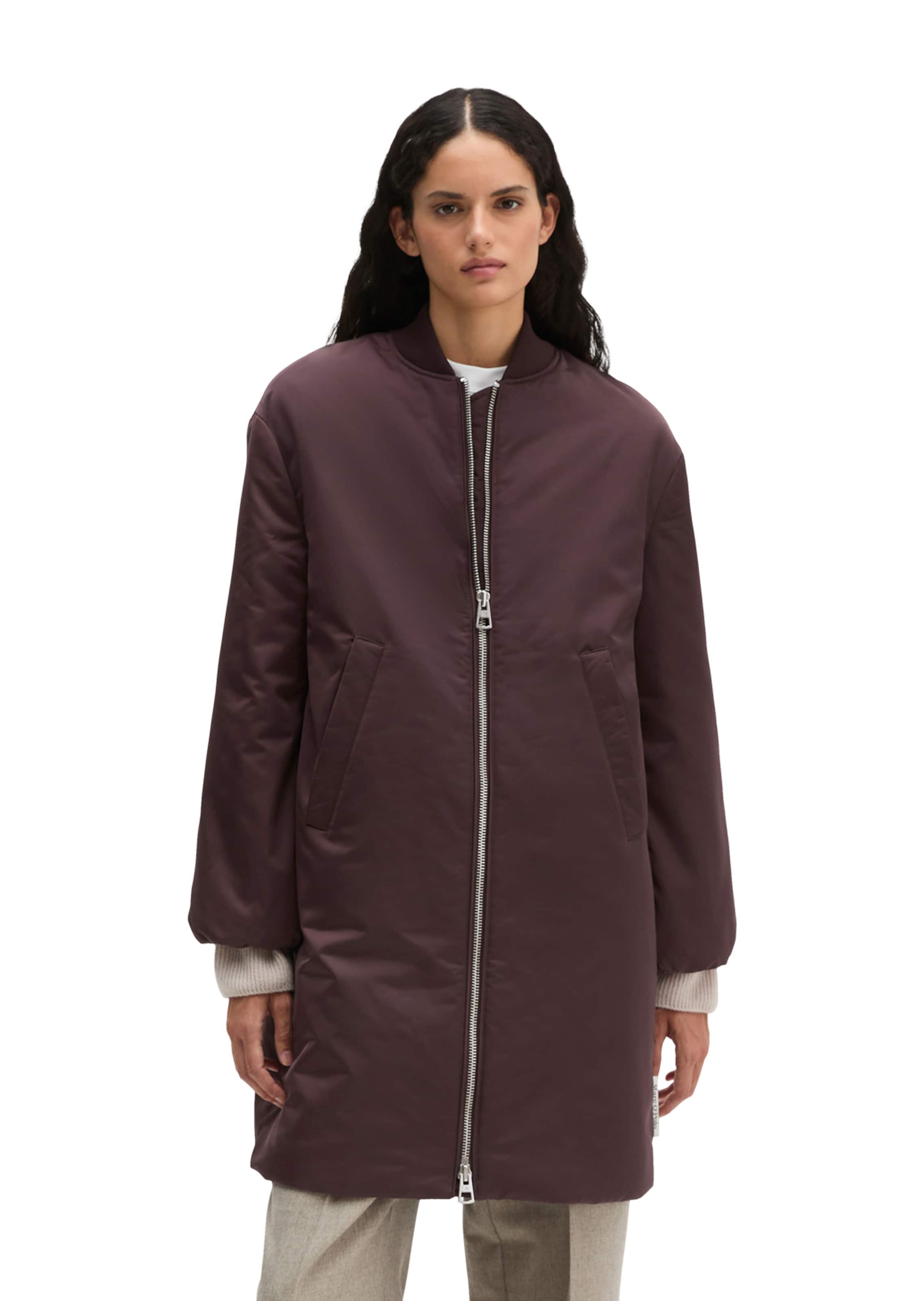 Marc O'Polo Between-seasons coat in Red: front