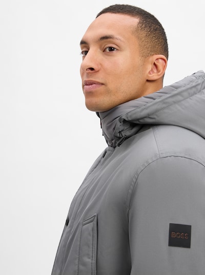 BOSS Orange Winterjacke 'Osiass1' in grau, Produktansicht