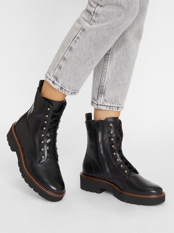 Paul Green Snürstiefelette in Schwarz: Vorderseite