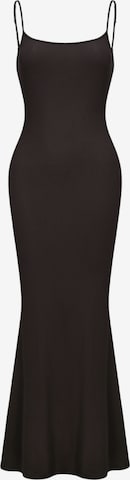 cfab (formerly creamy fabrics) Klänning 'Ribbed Cami Maxikleid' i brun: framsida
