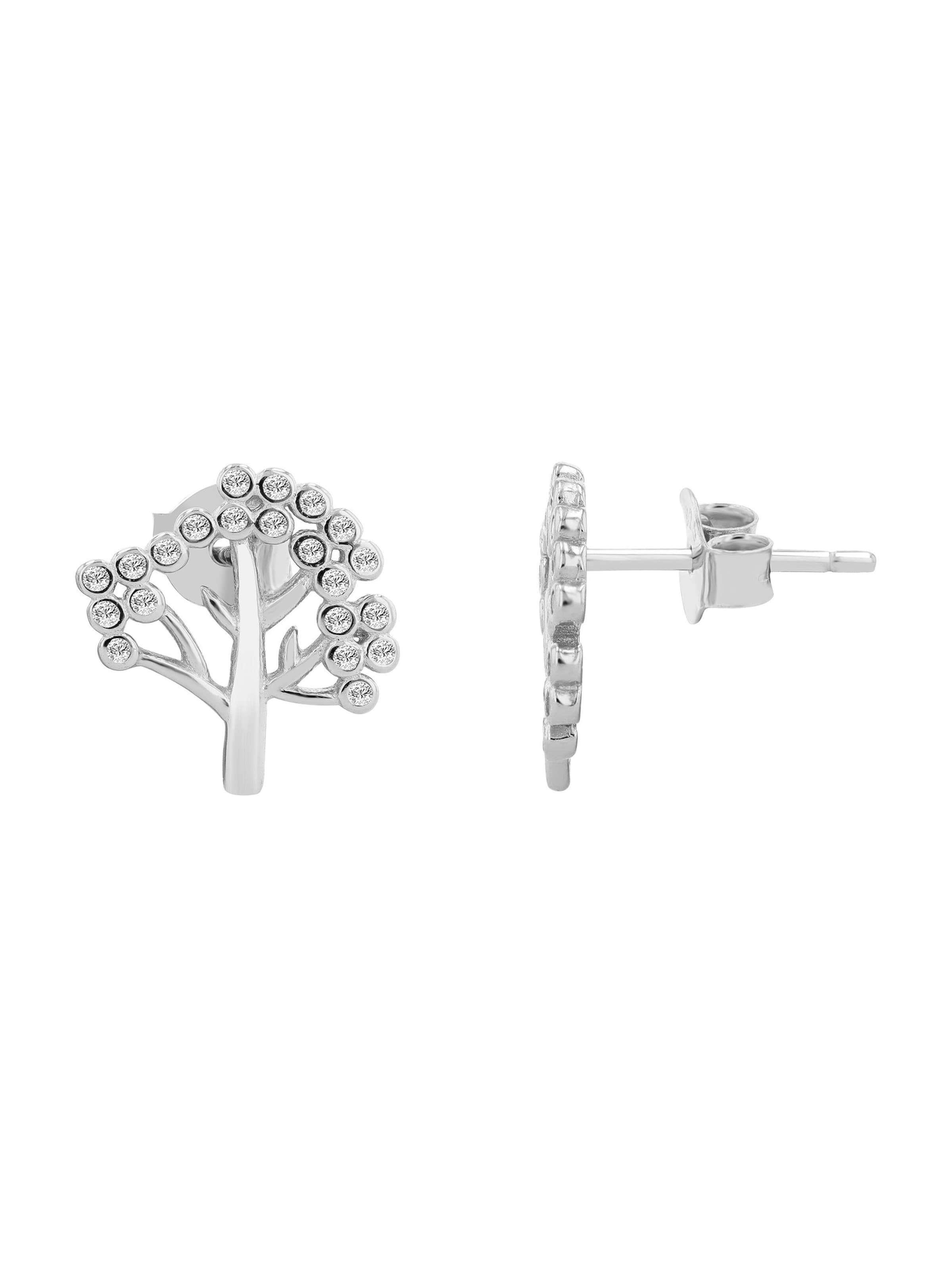 Akzent Earrings 'Emela, 925 Sterlingsilber, langlebig' in Silver