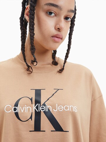 Calvin Klein Jeans Oversized Shirt in Brown