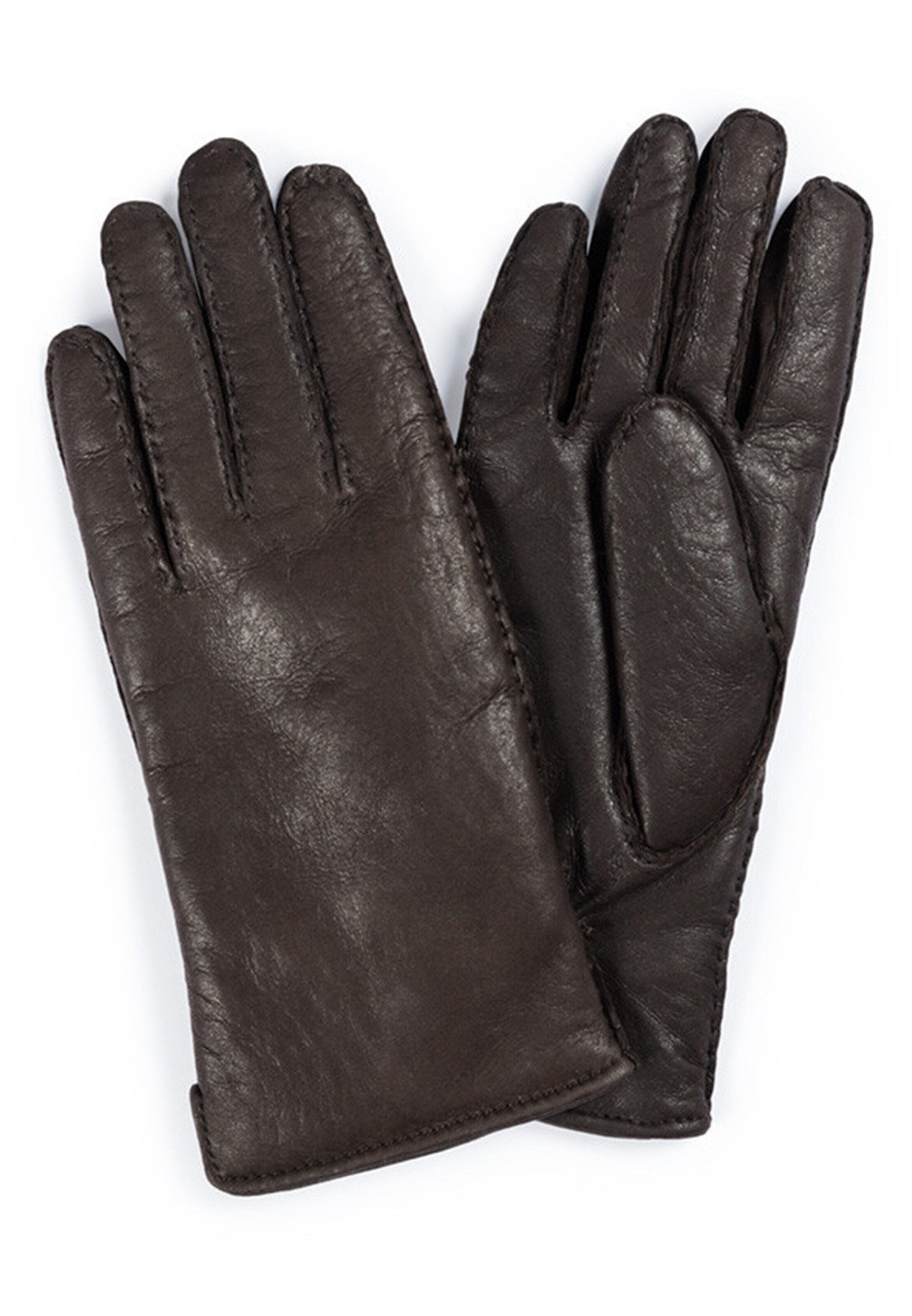 Werner Christ Fingerhandschuhe 'Jenna' in Braun: Vorderseite