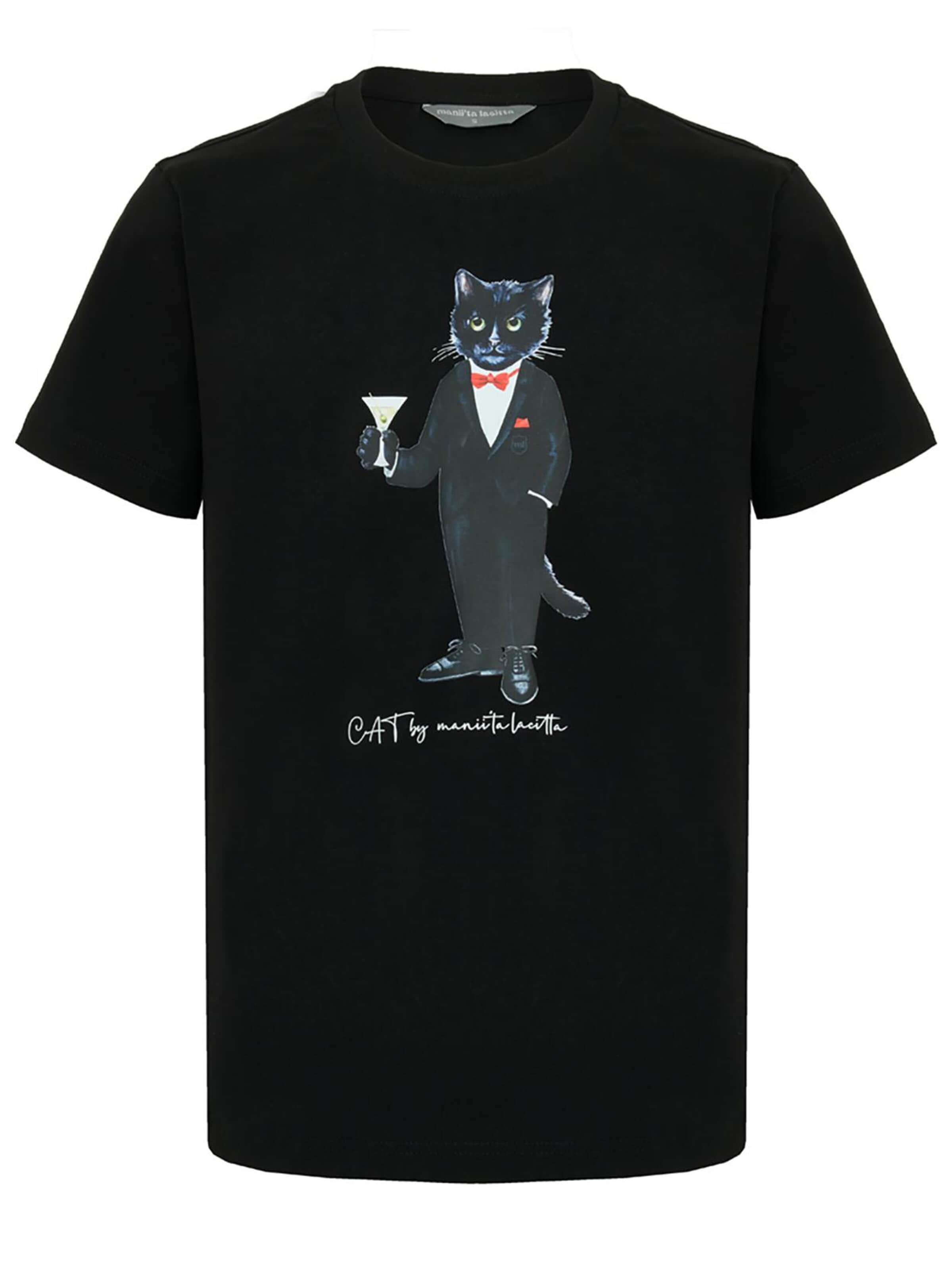 Cat e Lolette Bluser & t-shirts 'Dandy Cat' i sort: forside
