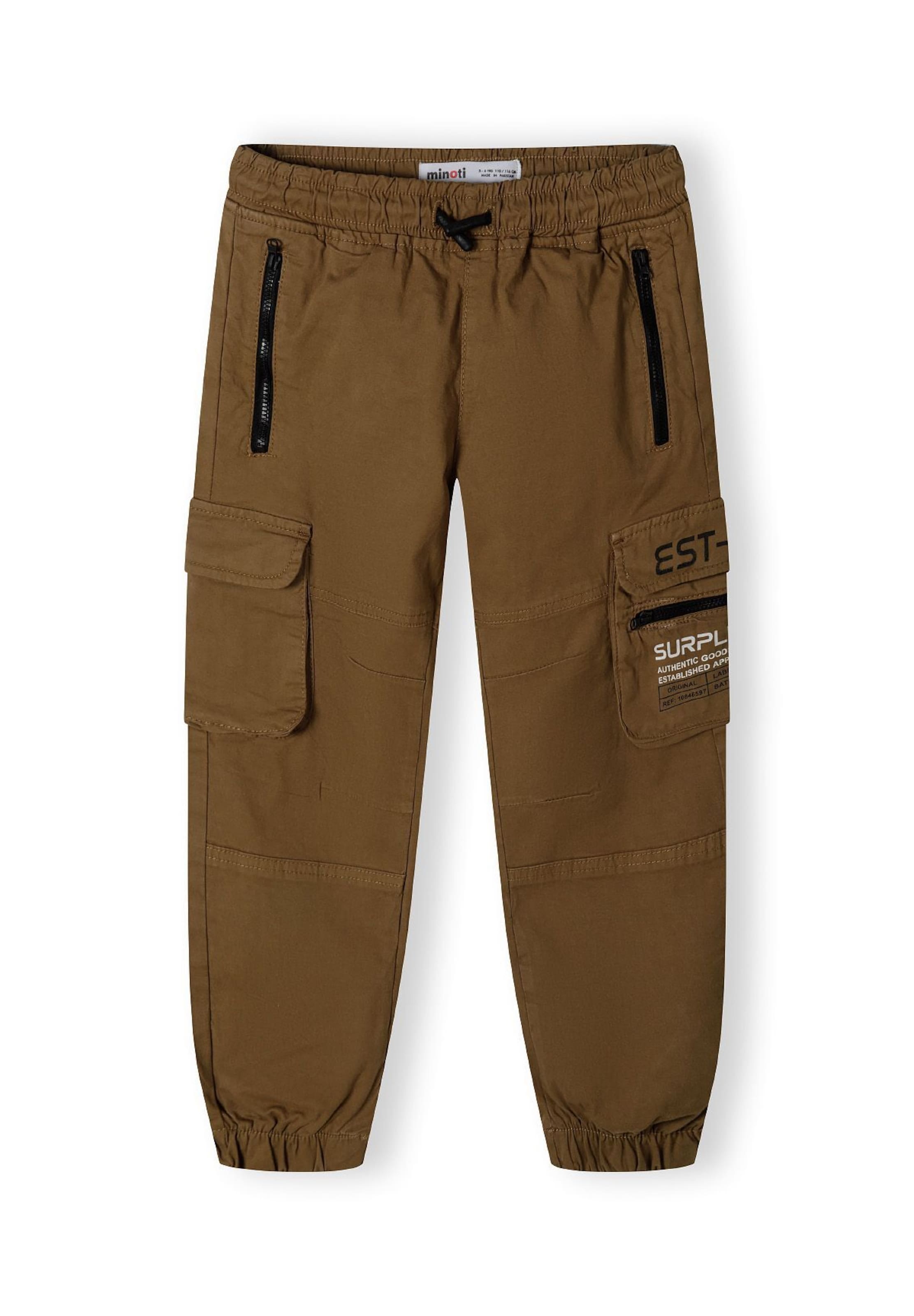 MINOTI - Tapered Pantalón en marrón: frente