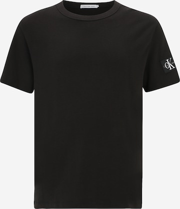 T-Shirt Calvin Klein Jeans Plus en noir : devant