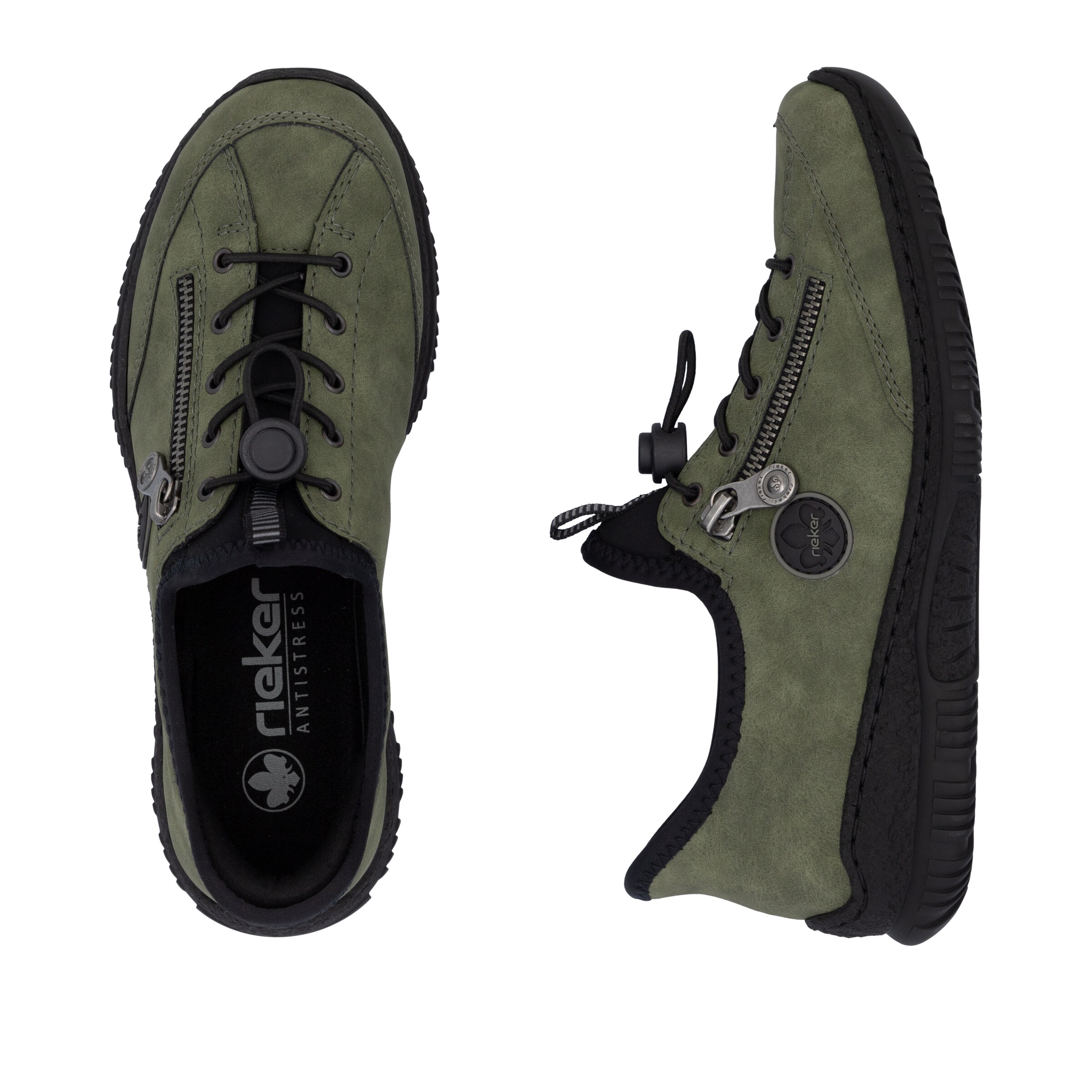 Chaussure basse Rieker en vert