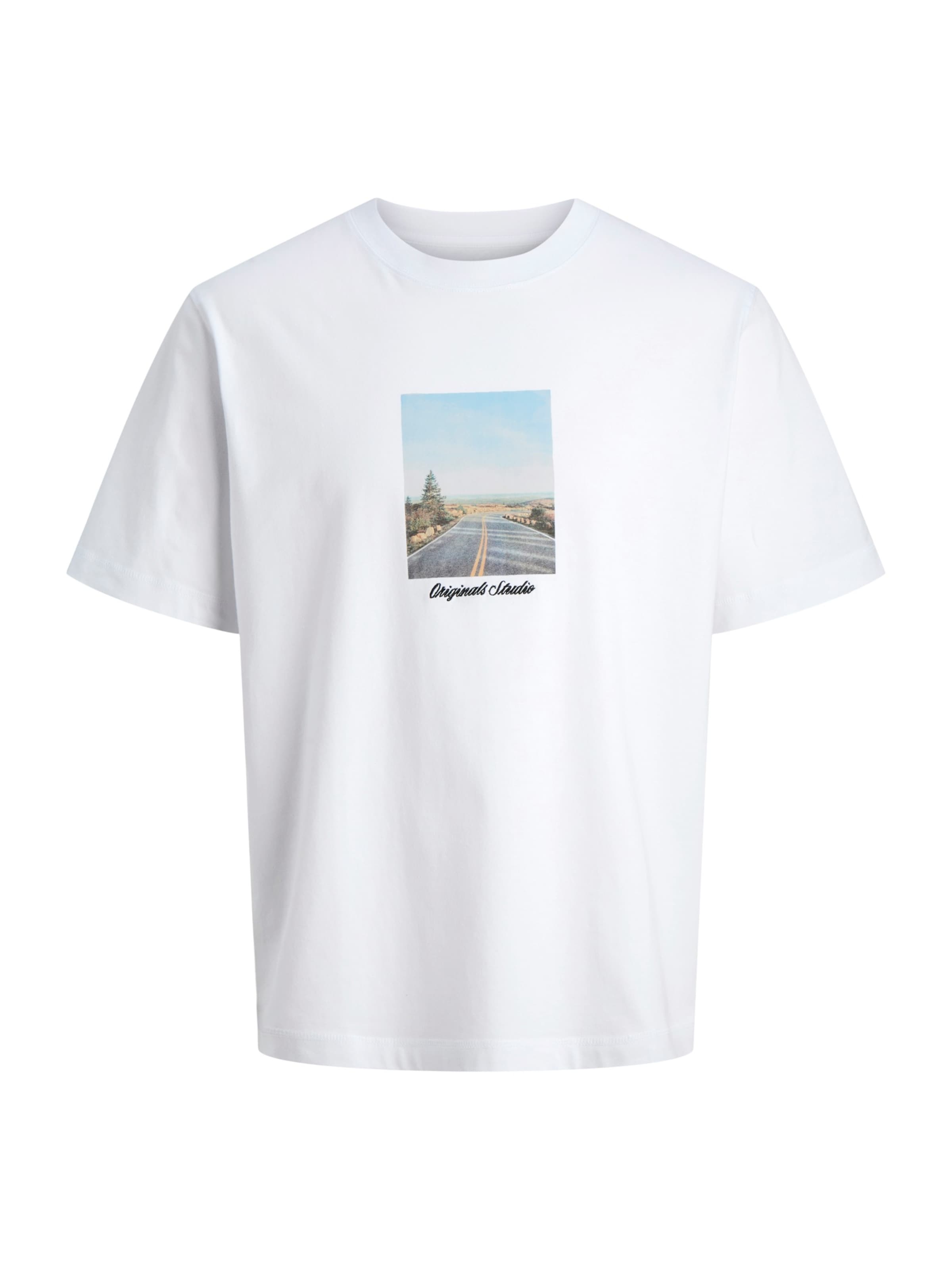 JACK & JONES Shirt 'JORNORREBRO' in White: front