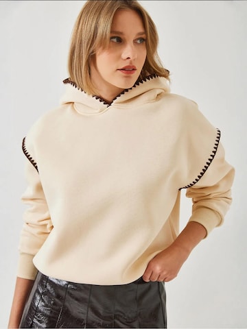 Felpa di Bianco Lucci in beige