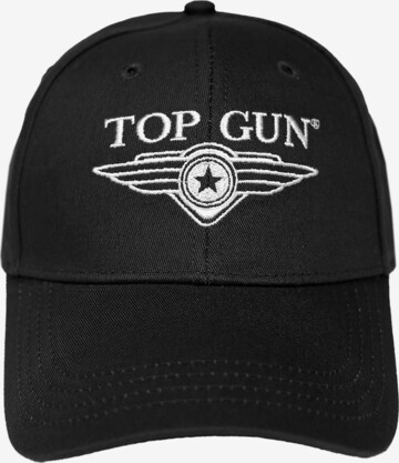 TOP GUN Cap in Black: front