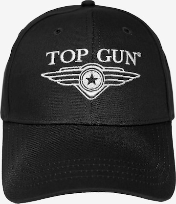 TOP GUN Cap in Black: front