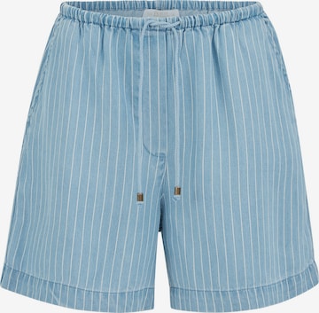 mėlyna WE Fashion Plačios klešnės Džinsai: priekis