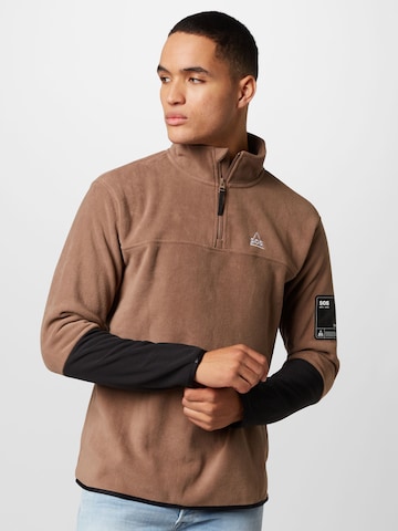 SOS Sweater 'Laax' in Brown: front