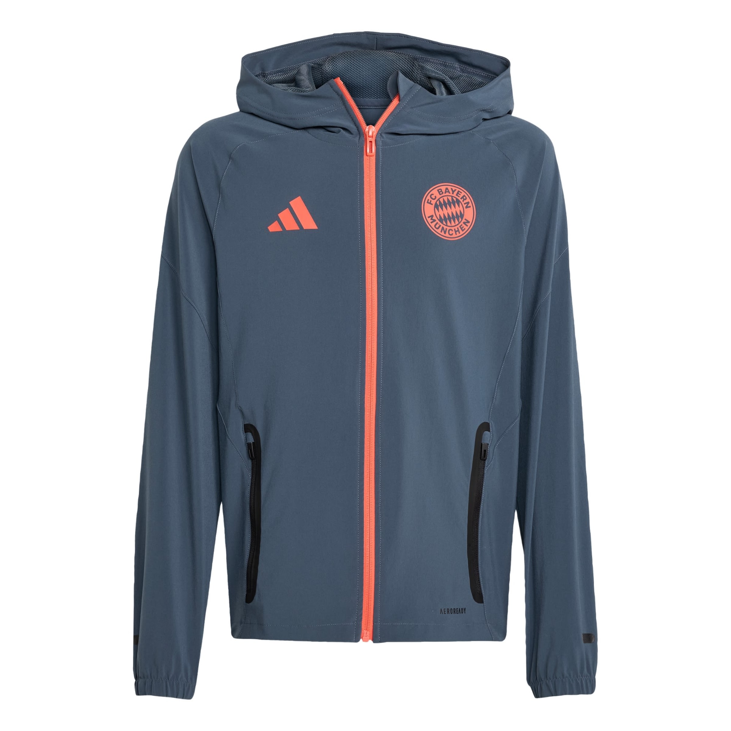 ADIDAS PERFORMANCE - Chaqueta deportiva 'FC Bayern München Tiro 25 Competition' en gris: frente