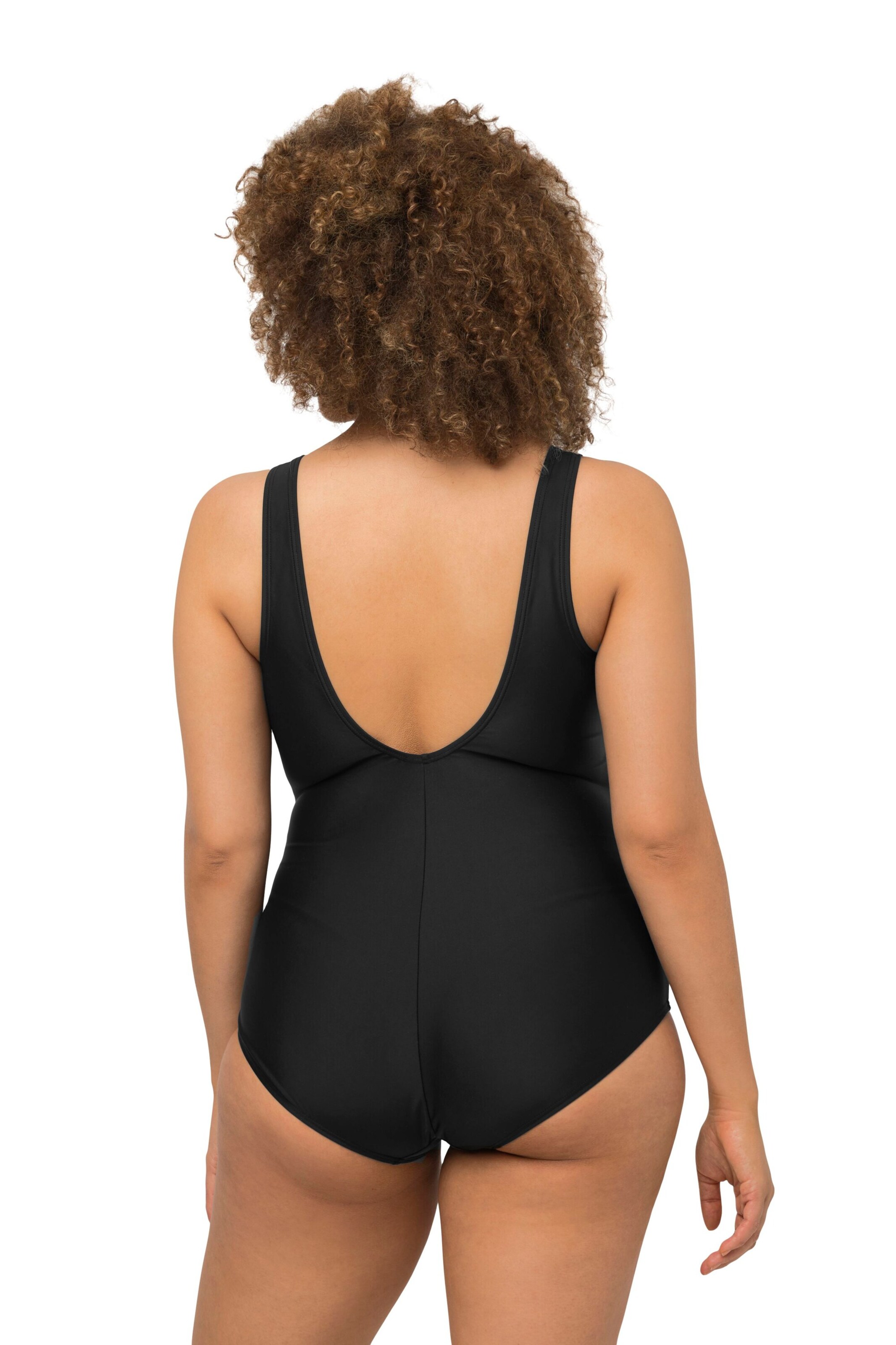 Ulla Popken T-shirt Swimsuit in Black