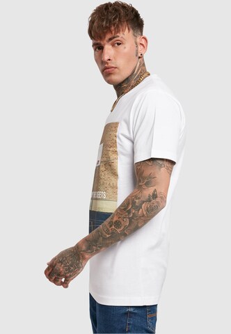 Mister Tee Regular fit Shirt 'Raised By The Streets' in Wit