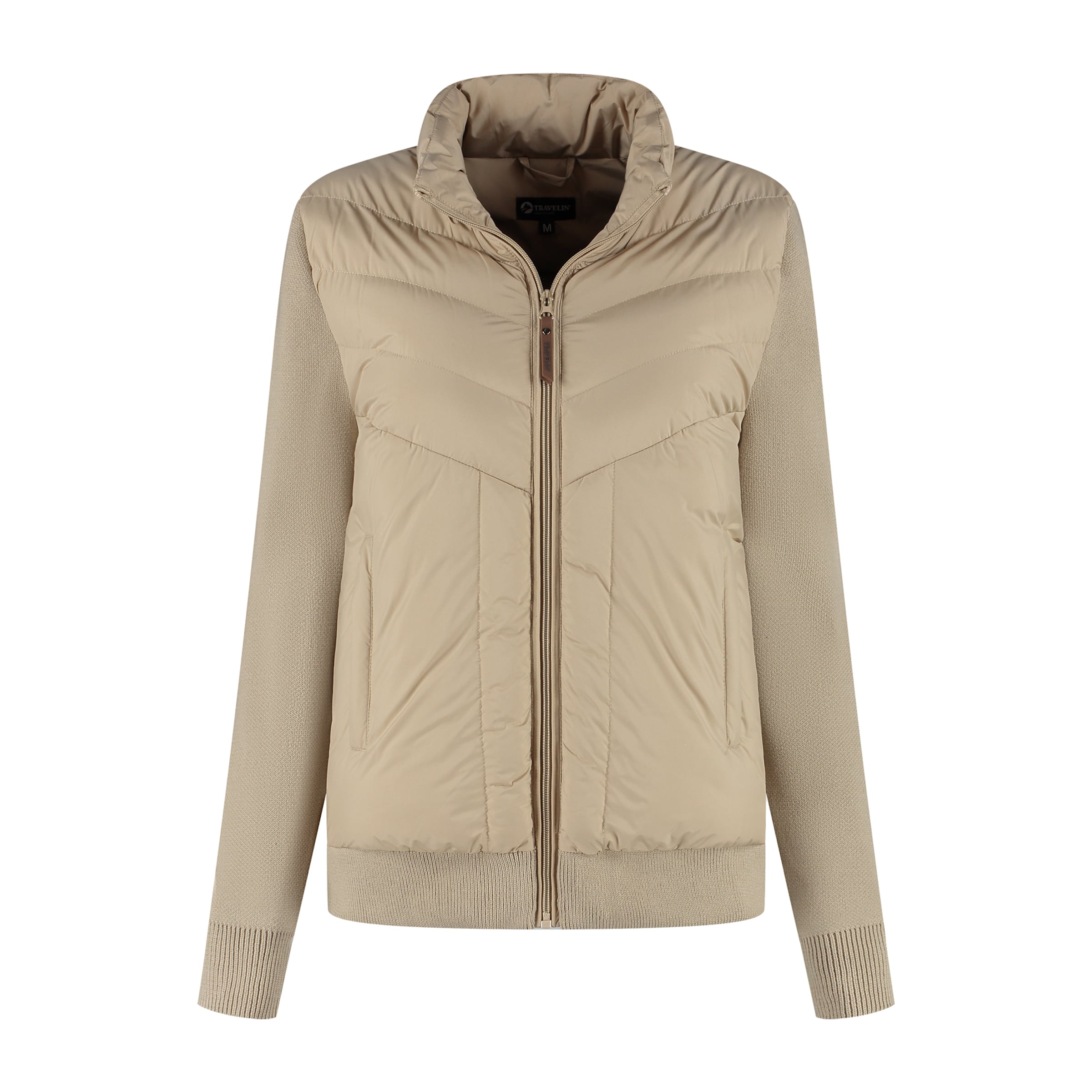 Travelin Cardigan 'Dana' i beige: forside