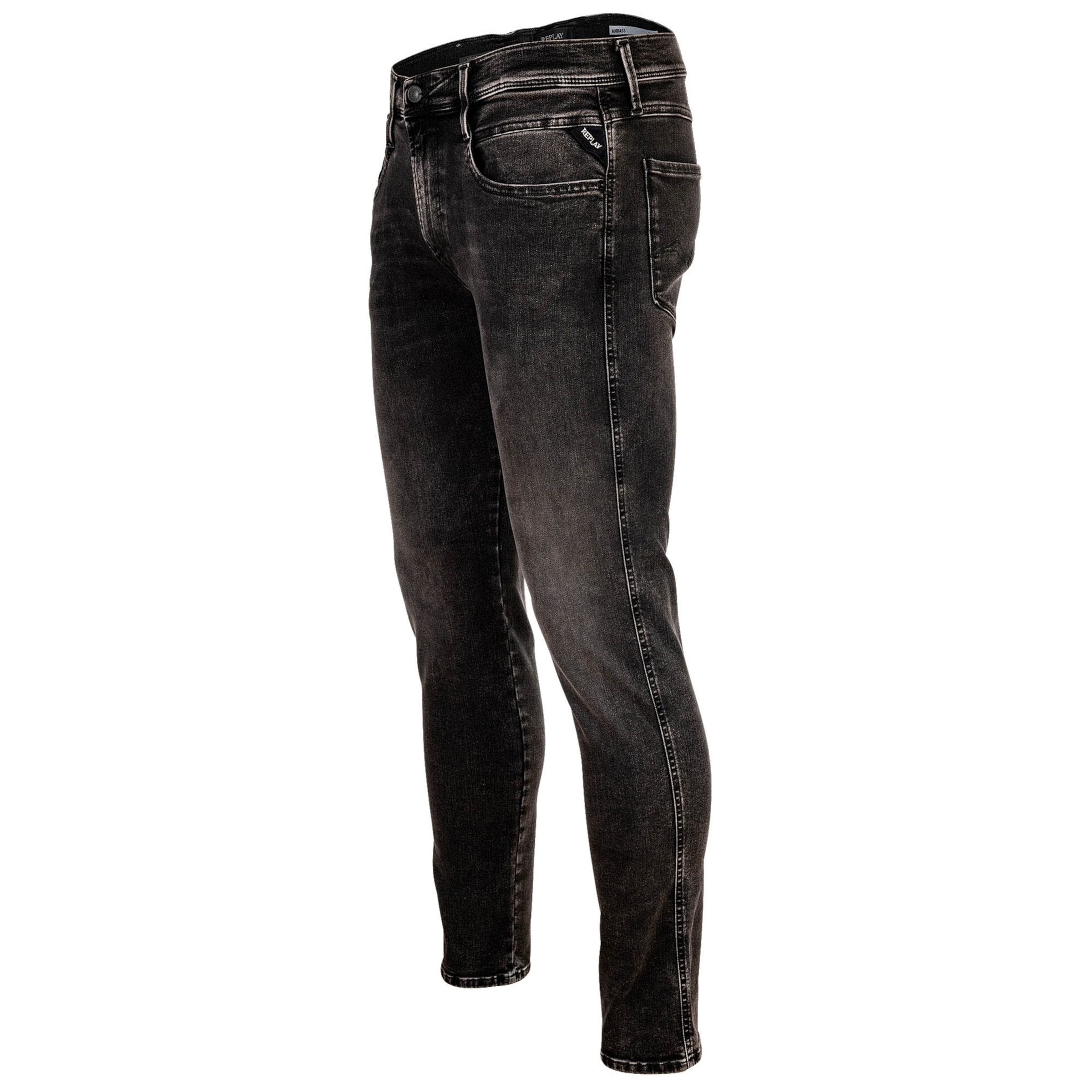 Slimfit Jeans 'Anbass' di REPLAY in grigio