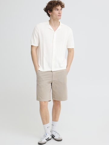 Casual Friday Comfort fit Gebreid vest 'CFFillan' in Beige