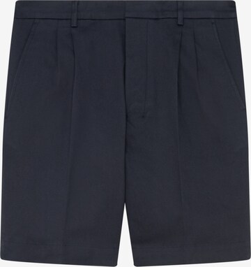 SEIDENSTICKER Pleat-Front Pants ' Studio ' in Blue: front