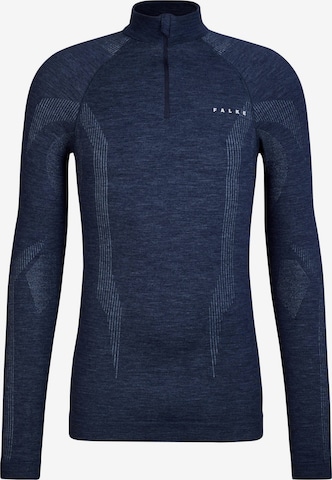 FALKE Base Layer in Blau: Vorderseite