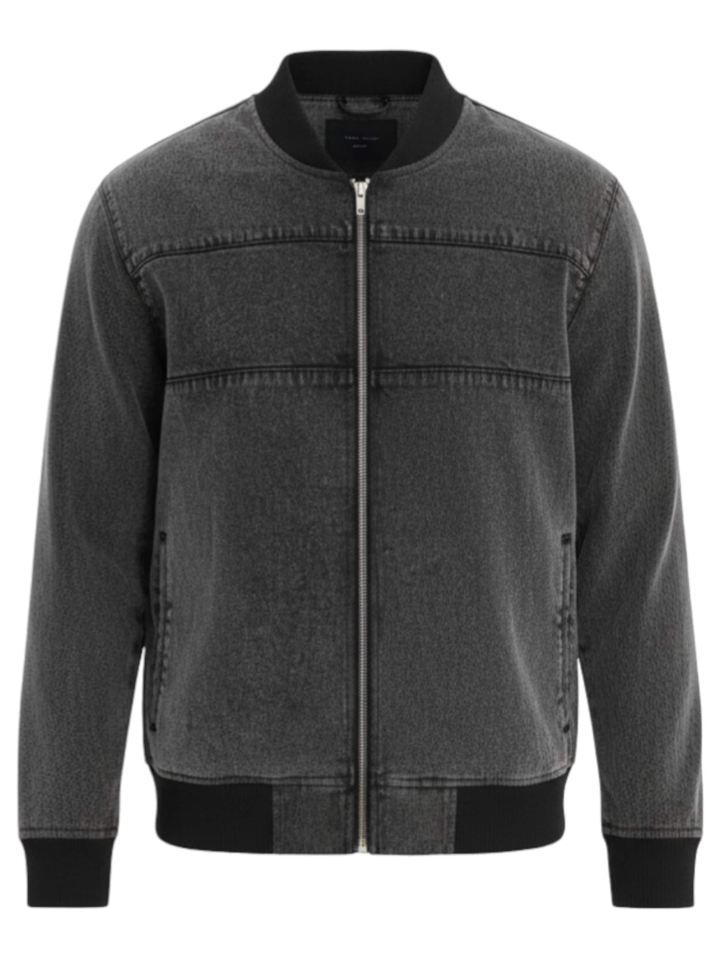 Ombre Jacke in Schwarz: Vorderseite