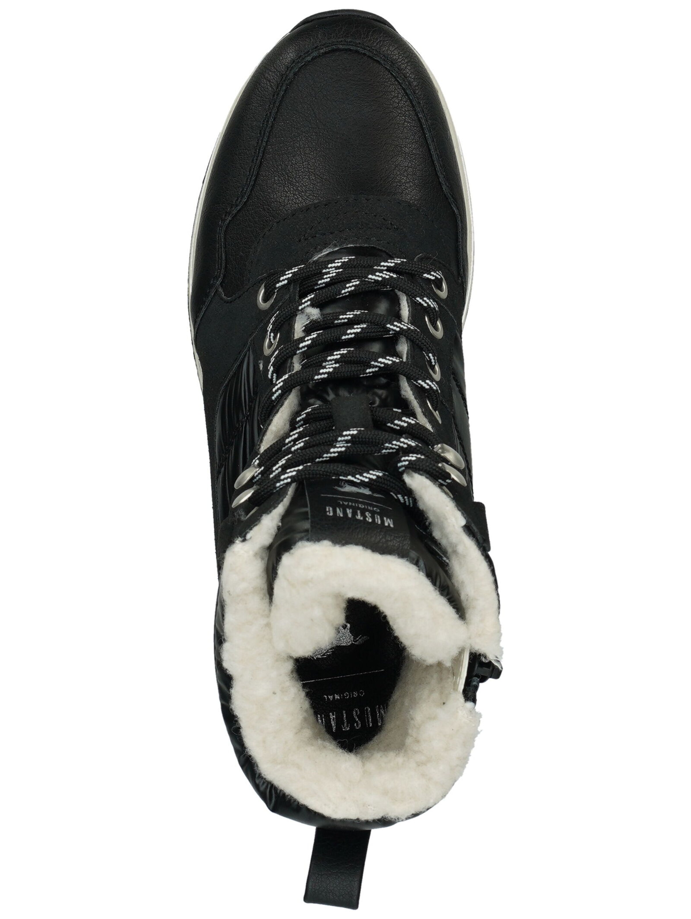MUSTANG Schnürstiefelette in Schwarz