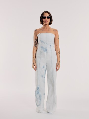 OUT OF ORBIT Jumpsuit 'Paula' in Blauw: voorkant