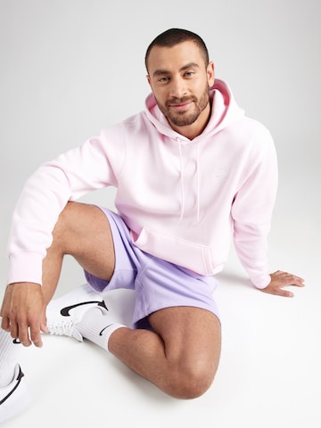 Nike Sportswear Свитшот 'CLUB' в Ярко-розовый: спереди