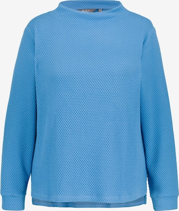 Sweat-shirt Ulla Popken en bleu : devant