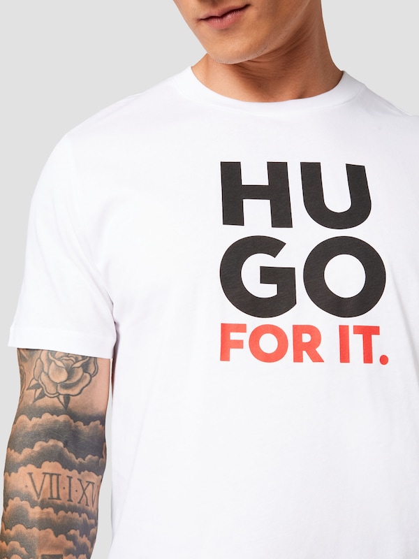 HUGO T-Shirt 'Dimentis' in Weiß