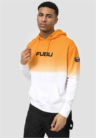 Felpa di FUBU in arancione: frontale