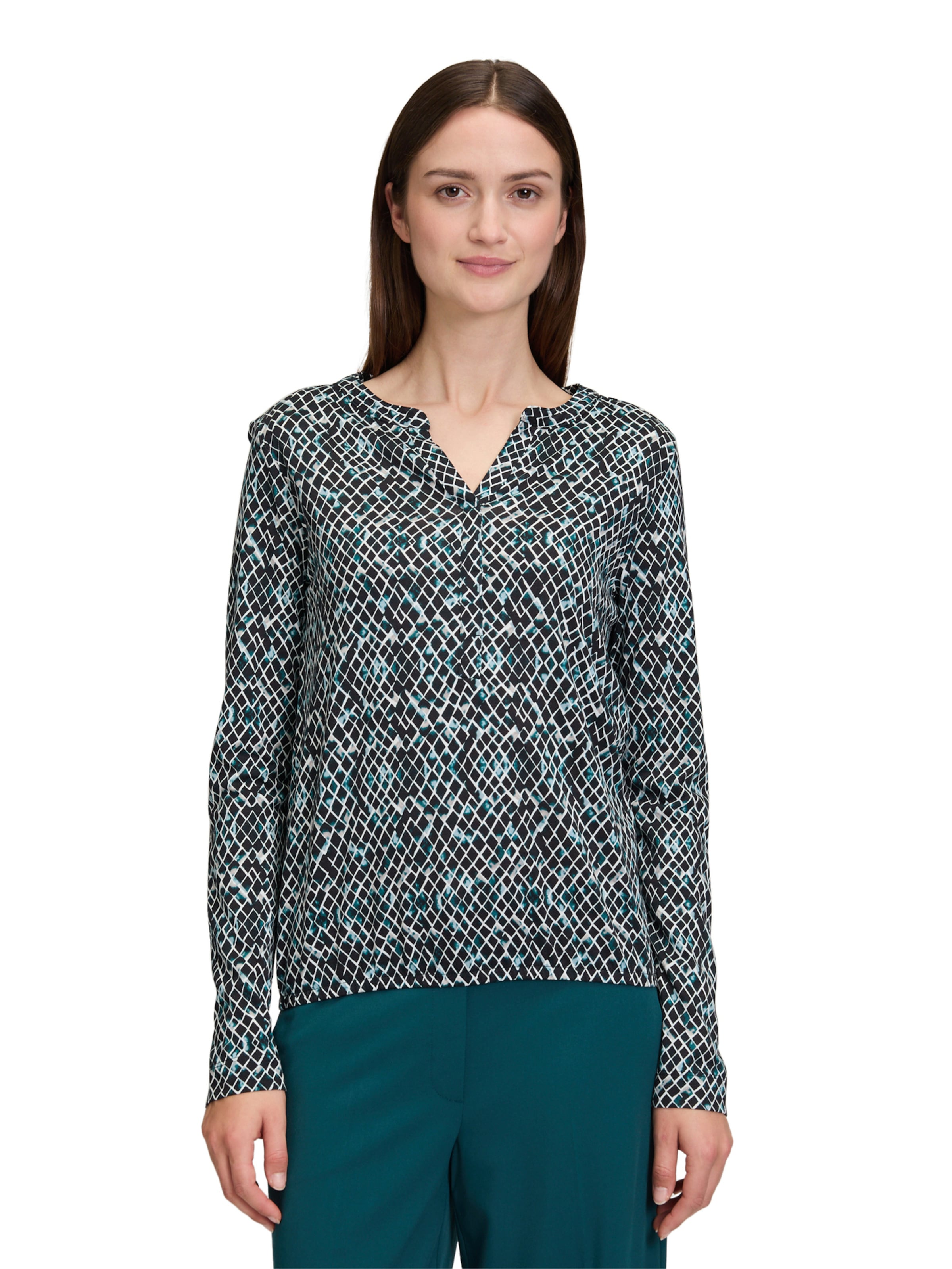 T-shirt Betty & Co en bleu : devant