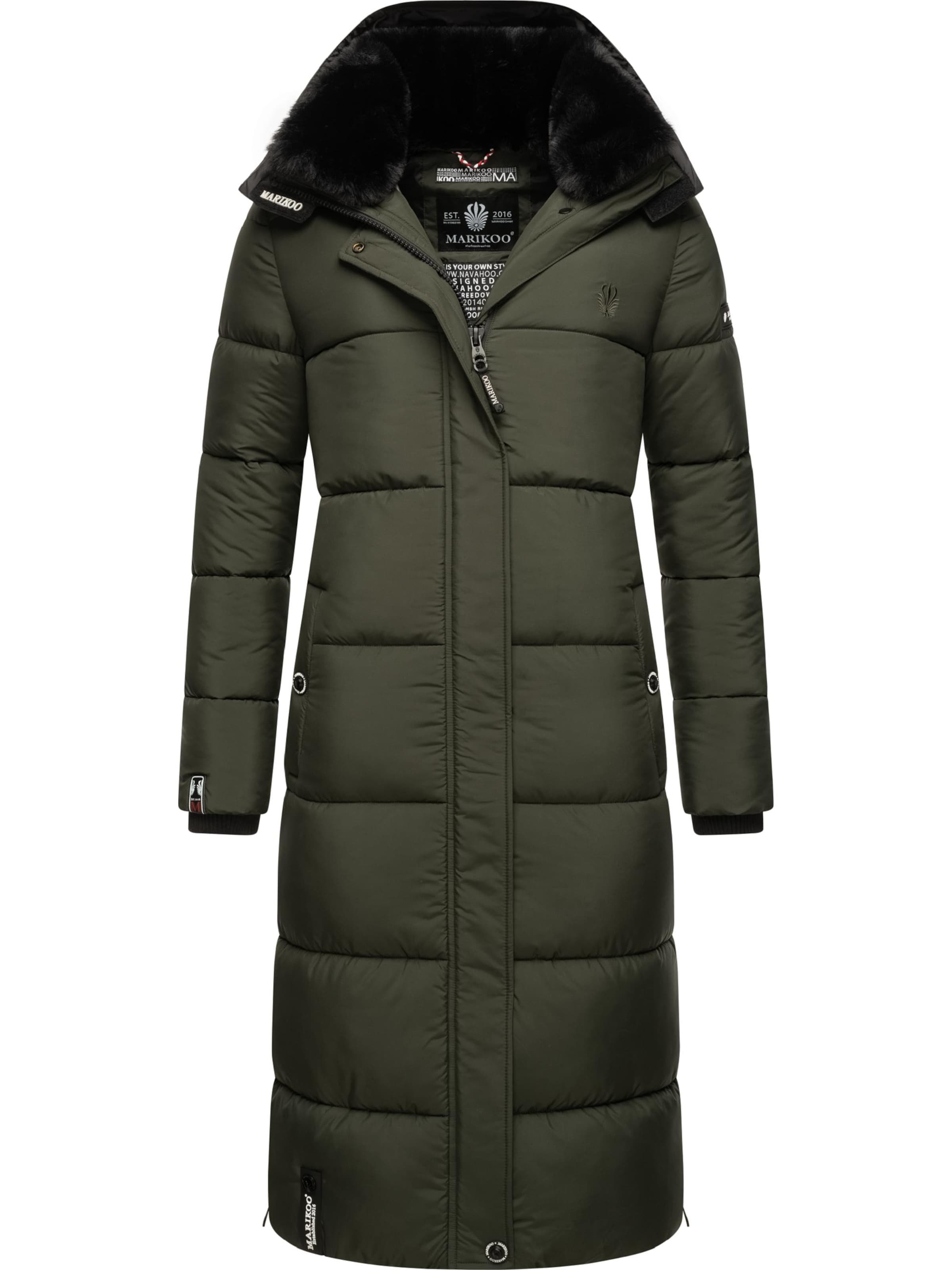Manteau d’hiver MARIKOO en vert : devant