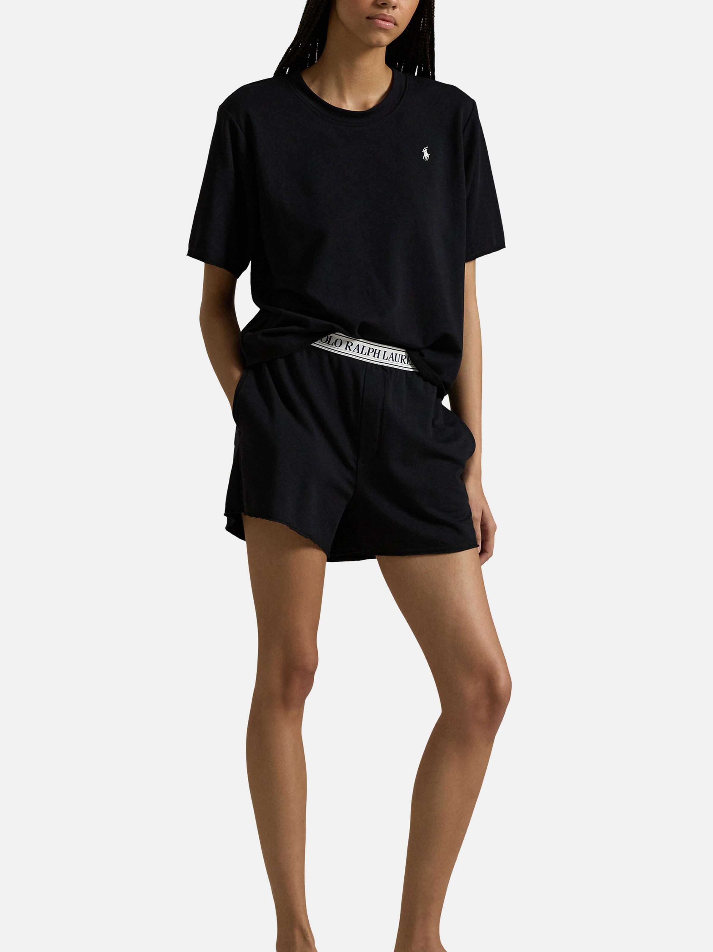 Polo Ralph Lauren Pyjama ' Club Terry ' in Zwart