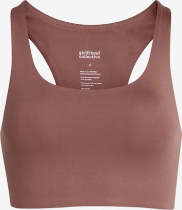 Girlfriend Collective Urheilurintaliivit 'Paloma' värissä ruskea: etupuoli