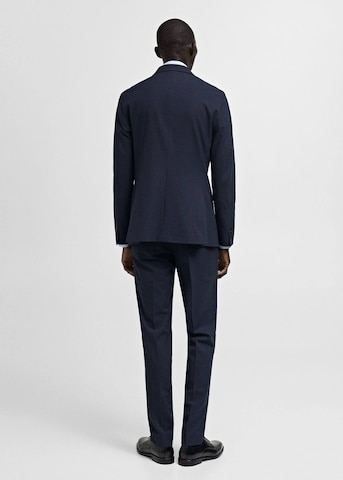 MANGO MAN Regular fit Colbert 'Milan' in Blauw