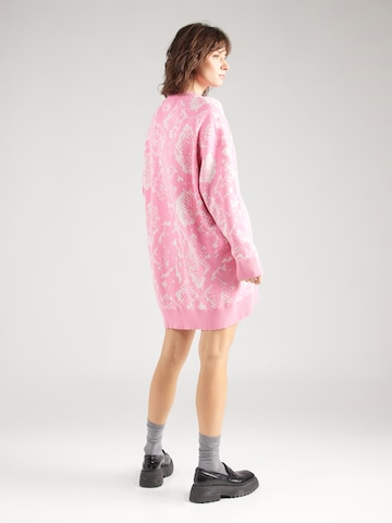 Monki Knit dress in Pink