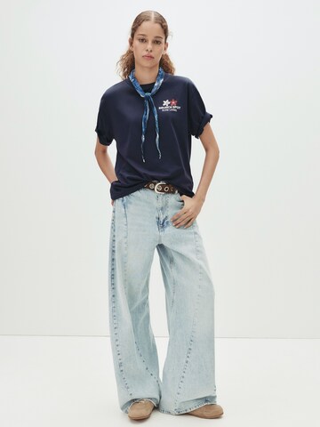 Pull&Bear T-Shirt in Blau