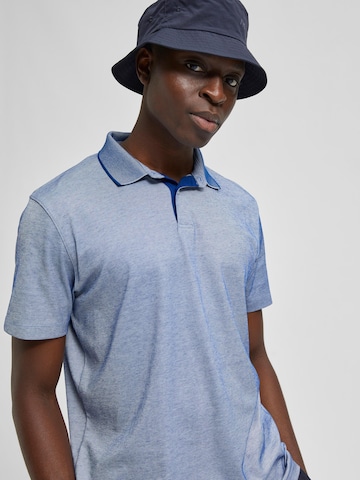 T-Shirt 'Leroy' SELECTED HOMME en bleu
