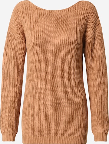 Nasty Gal Pullover 'Wine and Dine' in Beige: predná strana