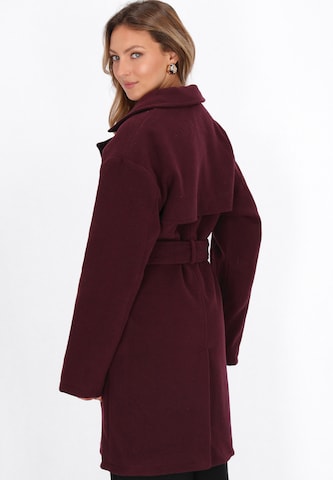 Manteau mi-saison faina en rouge